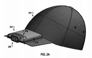 gorra patentada por Google, visera, pesca, cámara gorra Google