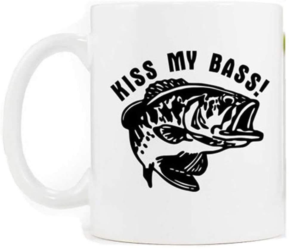 Taza de café de pesca divertida, Kiss My Bass