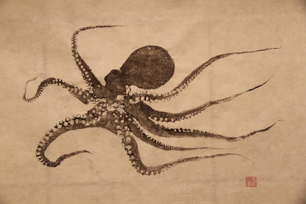 Gyotaku, impresión peces, técnica impresion