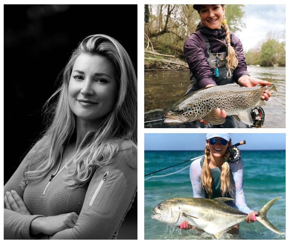 Marina Gibson, pesc a mosca, Orvis, instructora, Yeti, Costa, guía de pesca