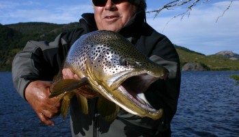 truchas gigantes, patagonia, viaje de pesca, lago mistrioso, julio meier