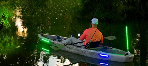 luces kayak, Yak Power, pesca, bas fishing